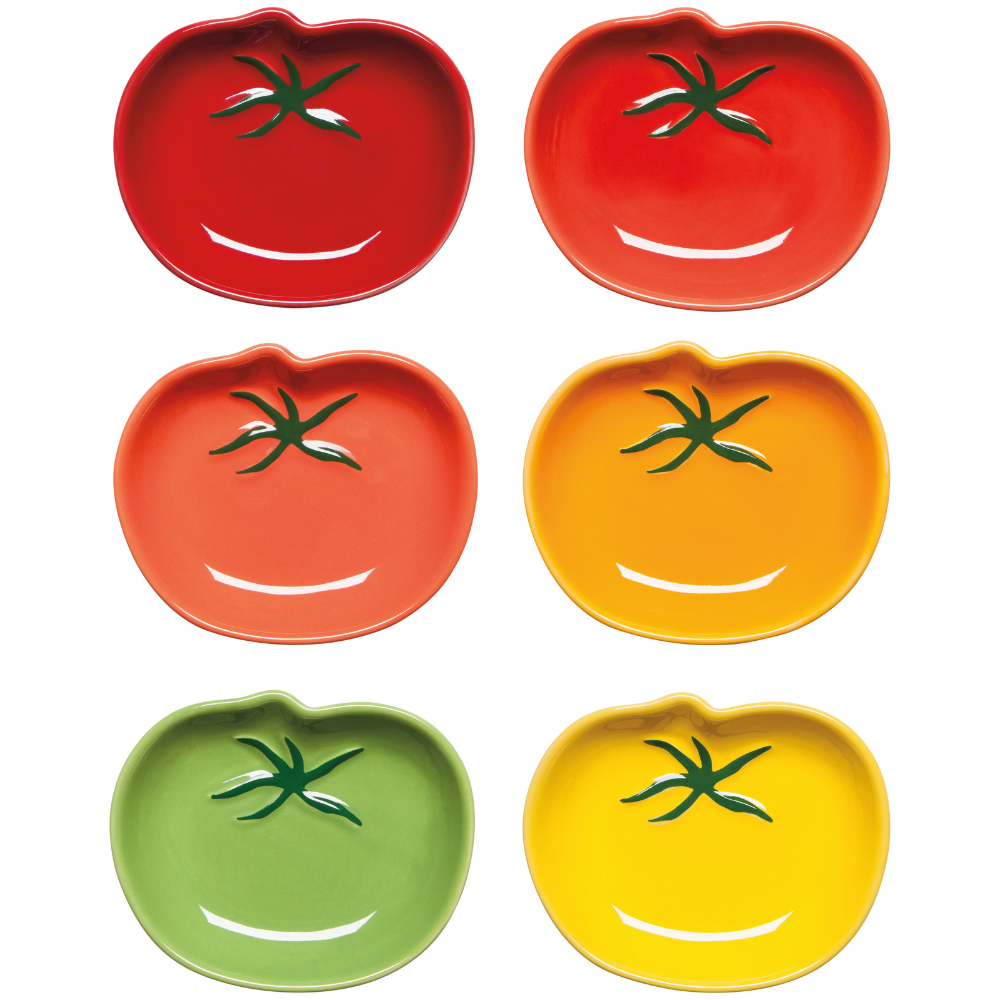 Heirloom Tomato Garnish Bowls, Set of 6