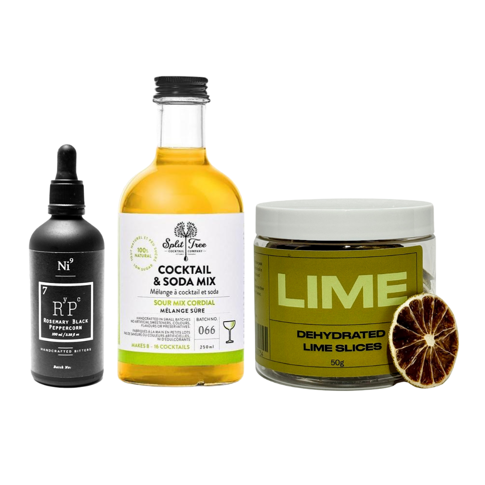 Herbal Gimlet Ingredient Trio