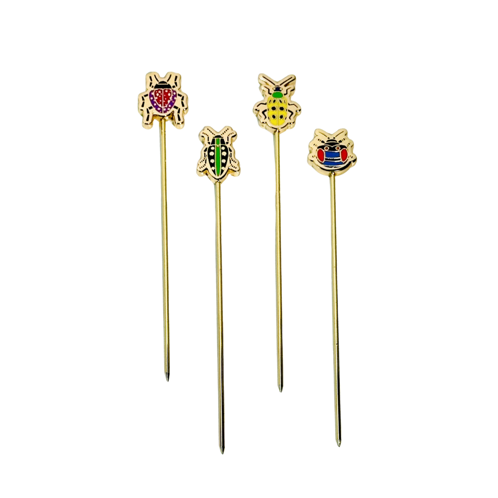 Insect Cocktail Pins (set of 4) | Cocktail Emporium