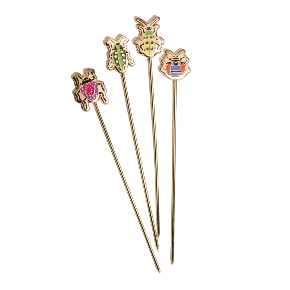 Insect Cocktail Pins (set of 4) | Cocktail Emporium