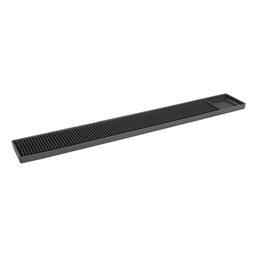 Long Black Bar Mat