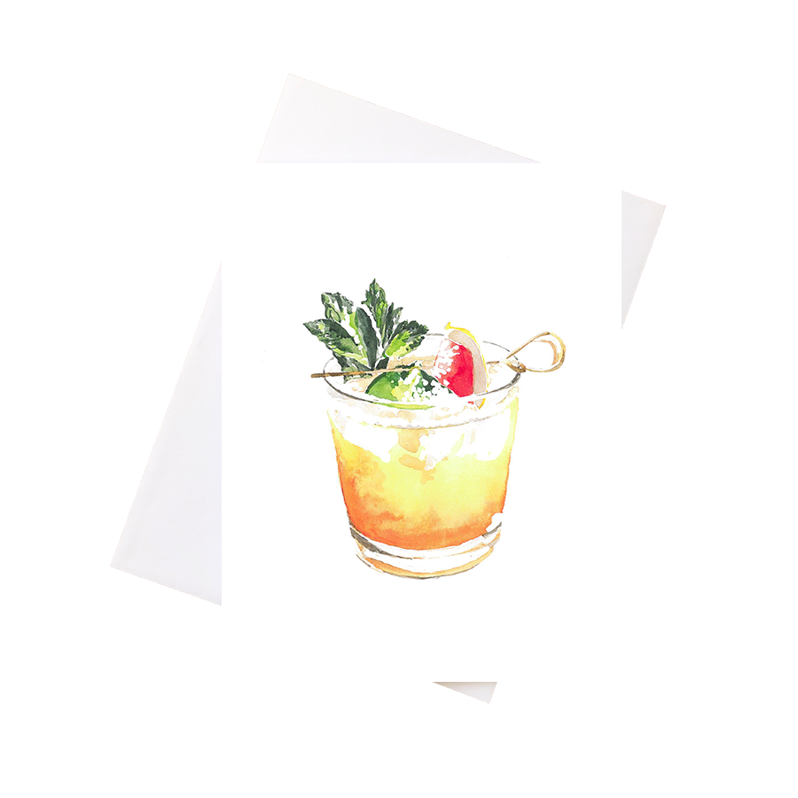 Mai Tai Greeting Card