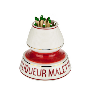 Liqueur Malette Porcelain Match Strike with 100 Strike Anywhere Matches