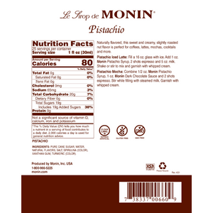 Monin Pistachio Syrup