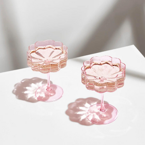 Pink Wave Coupes (set of 2)