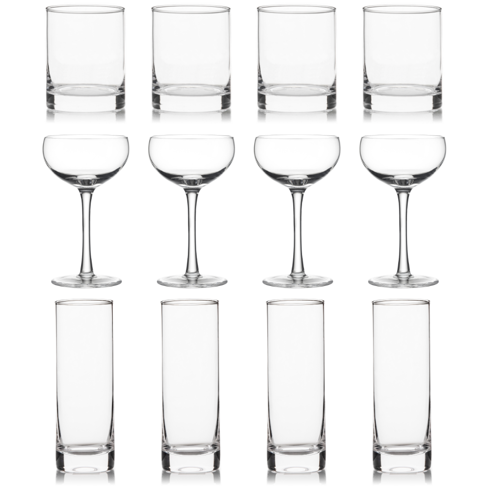 Plain Glassware Collection (set of 12)