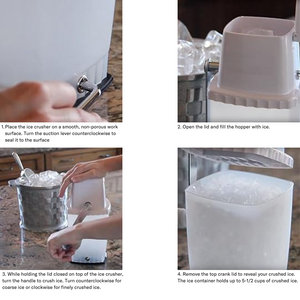Plastic Ice Crusher Instructions