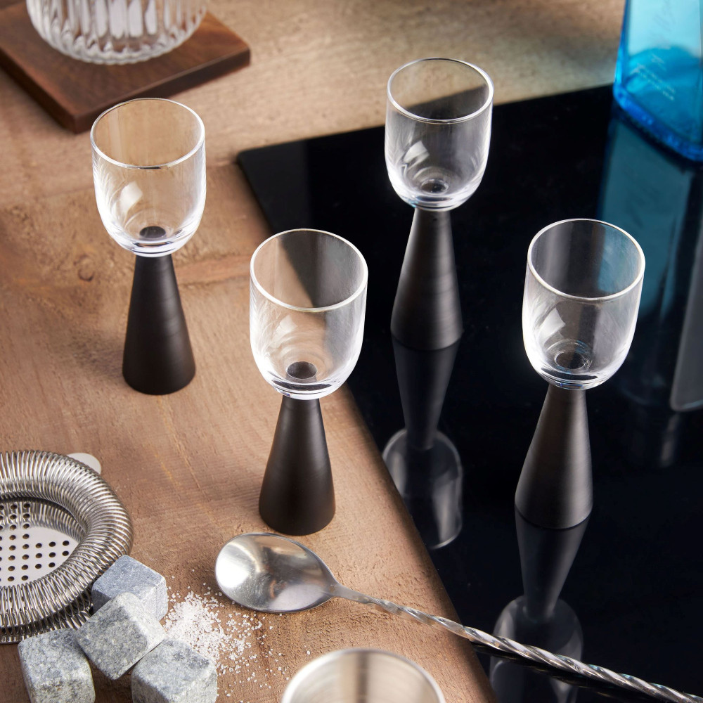 Pyramid Shot Glasses - Black (40mL)