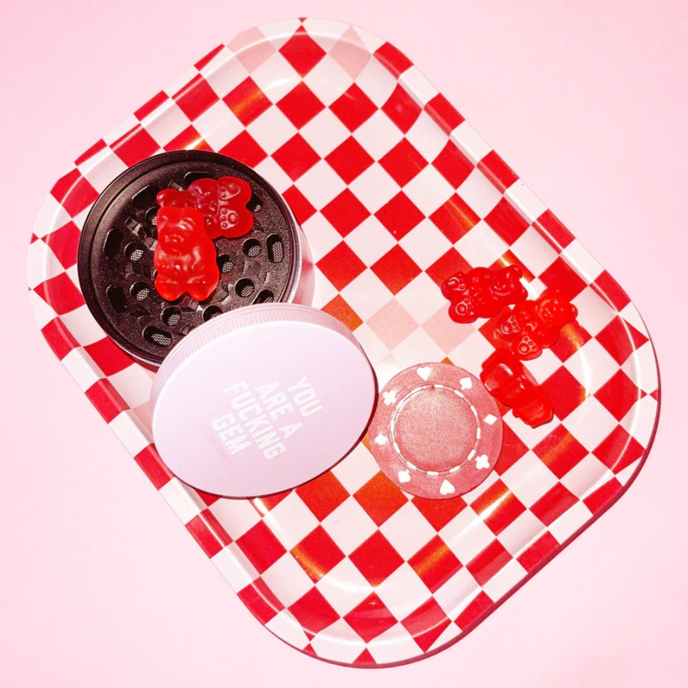 Red Checker Tray | Cocktail Emporium