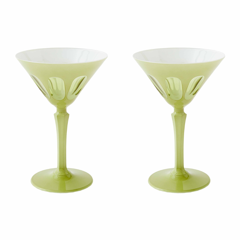 Rialto Martini Glass (Pale Sage) (set of 2)