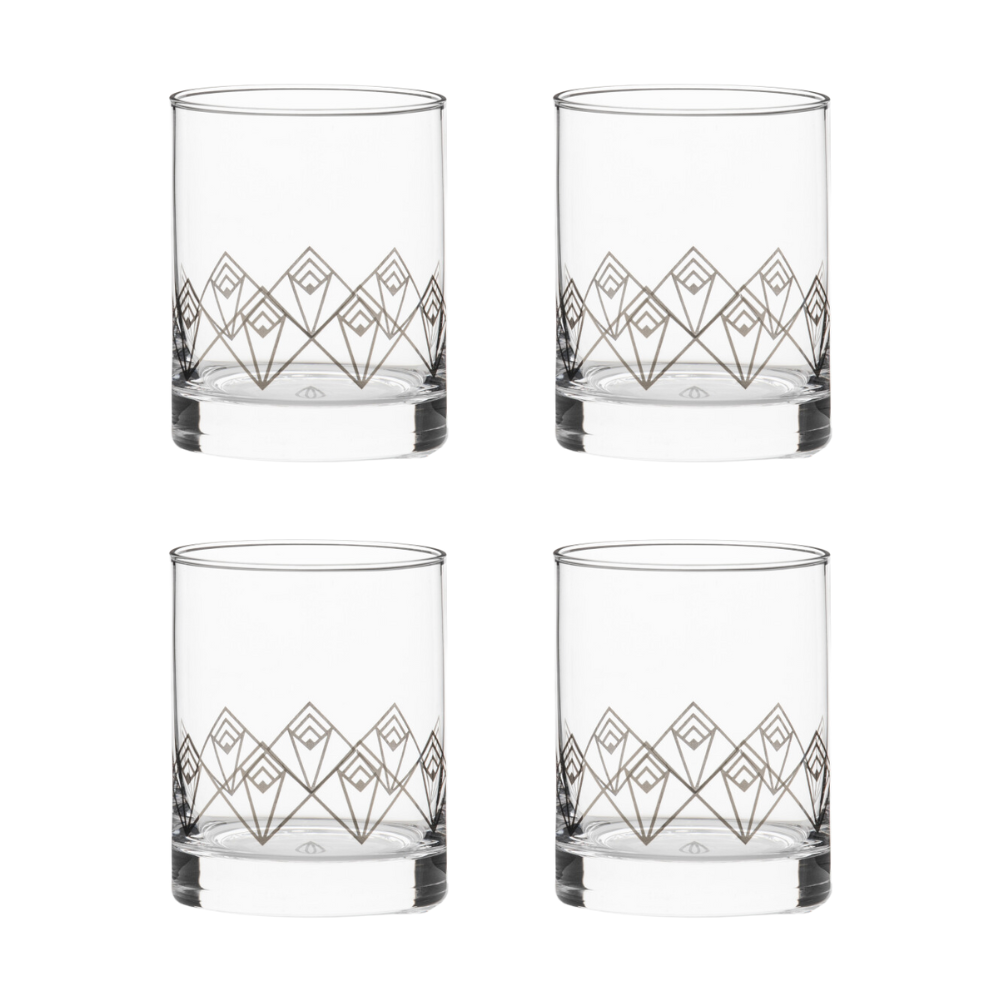 Silver Dream Deco Tumbler set of 4