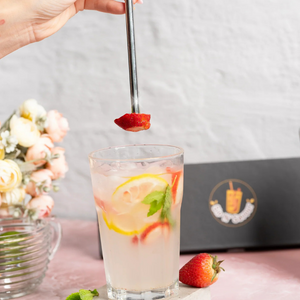 Sip N' Savour Straw + Fork In One (Set of 4)