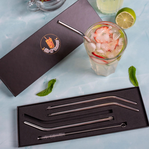 Sip N' Savour Straw + Fork In One (Set of 4)