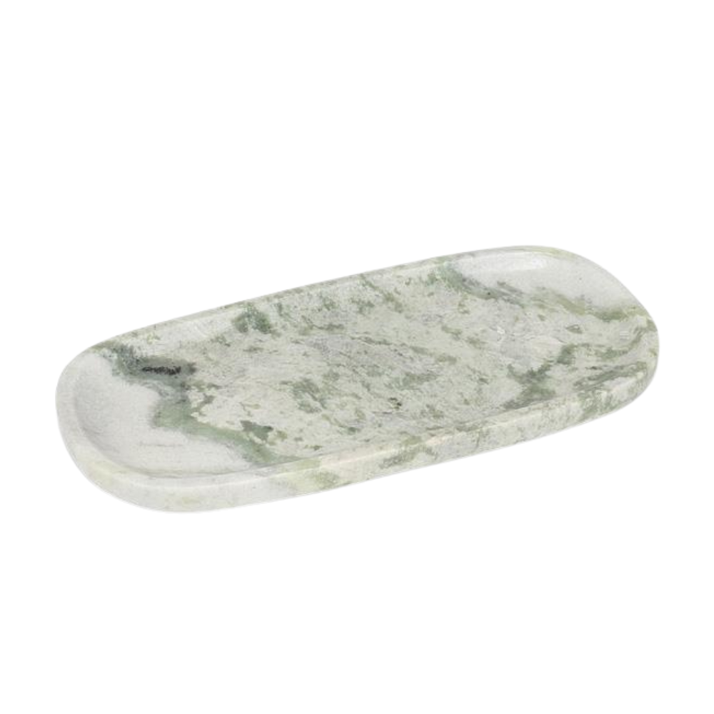 Small Oblong Marble Tray (Green)