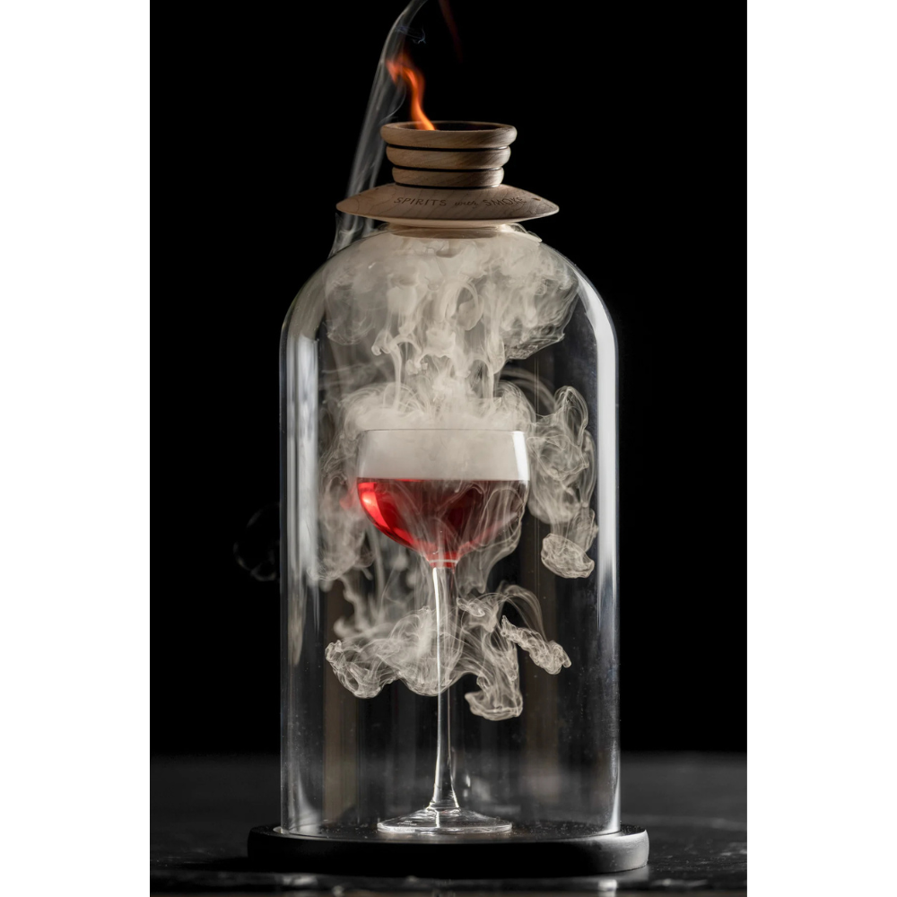 Smoking Dome with Wooden Base