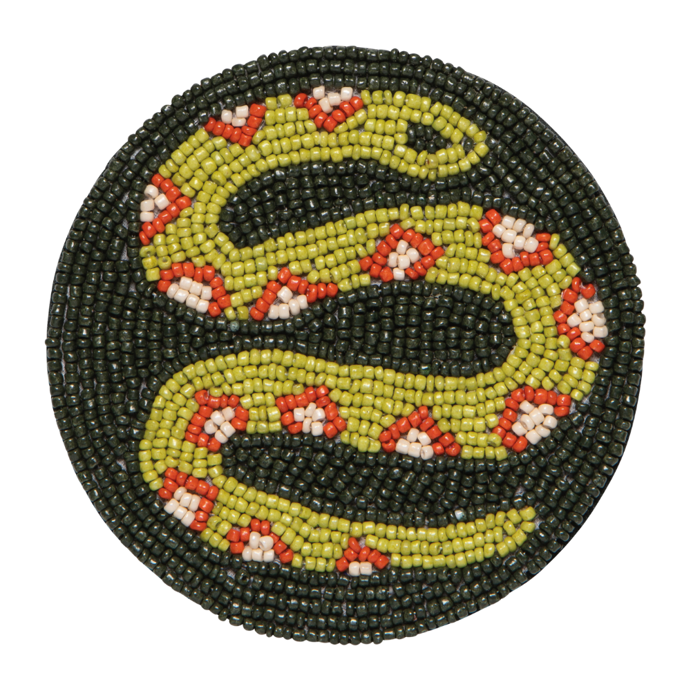 Snake Beaded Coasters (set of 4) | Cocktail Emporium