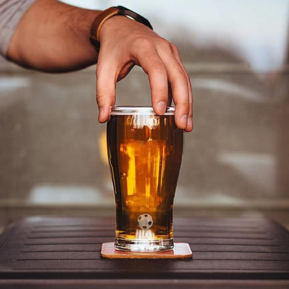 Soccer Ball Pint Glass | Cocktail Emporium