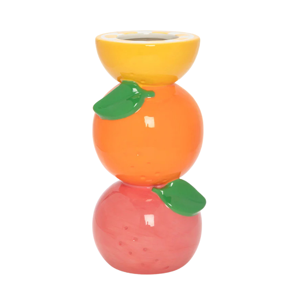 Stacked Citrus Vase