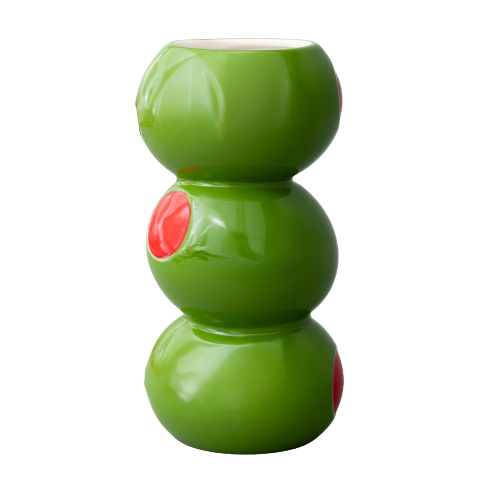 Stacked Olives Vase