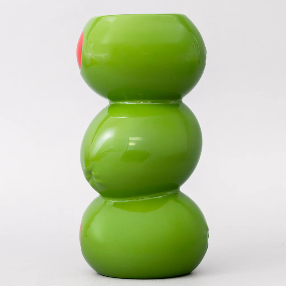 Stacked Olives Vase