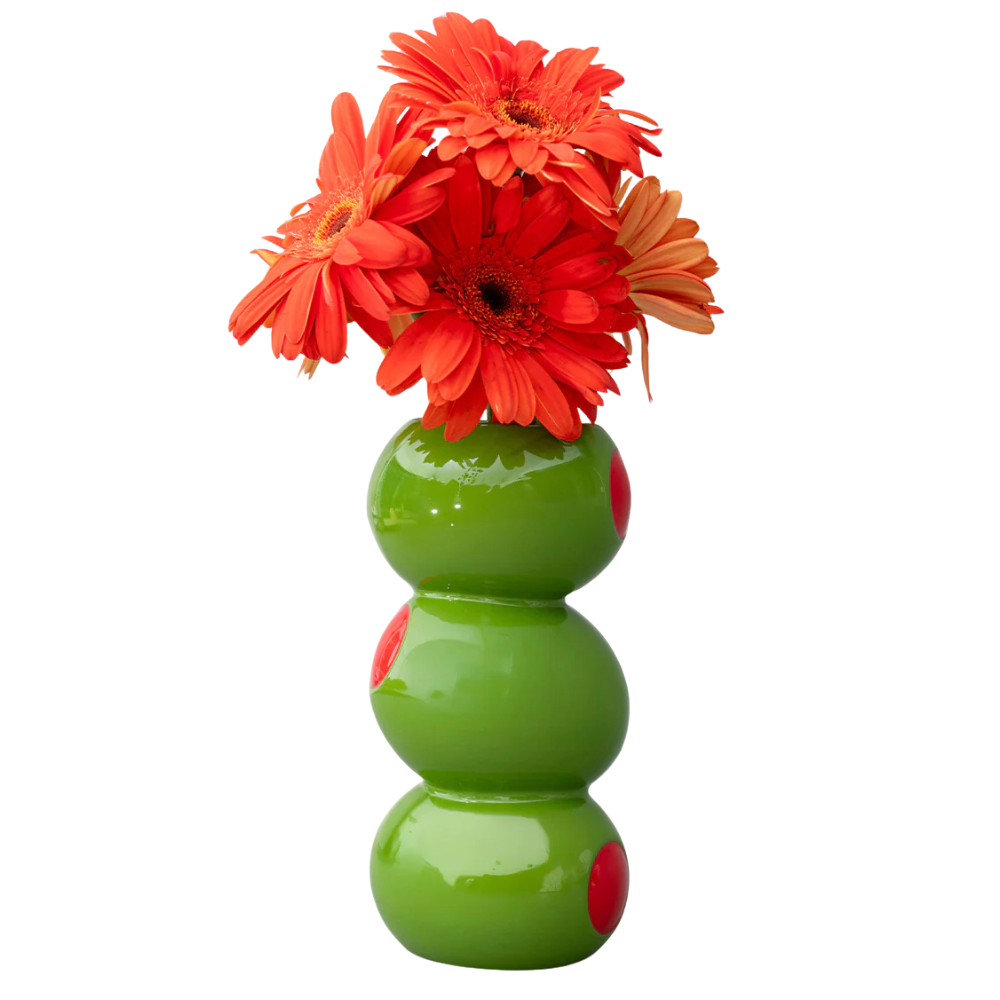Stacked Olives Vase