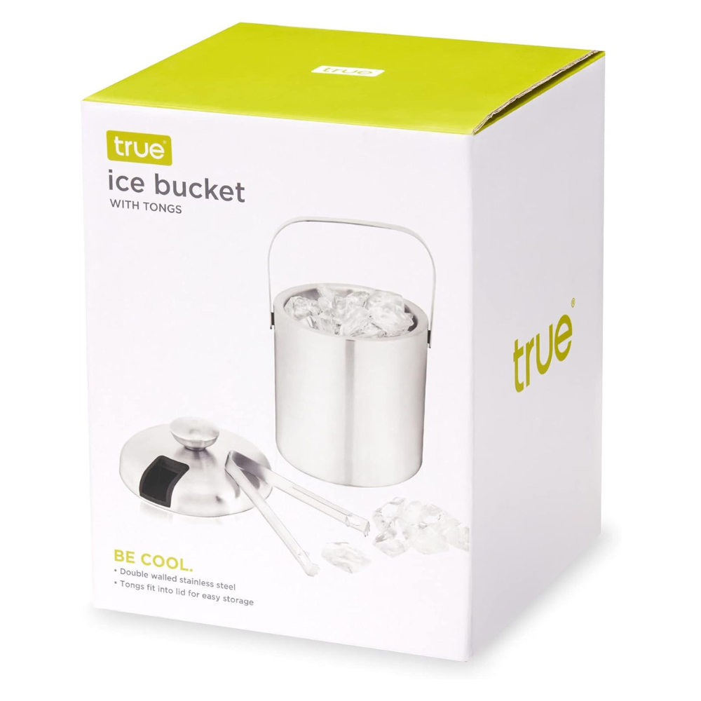 Stainless Steel Ice Bucket with Tongs