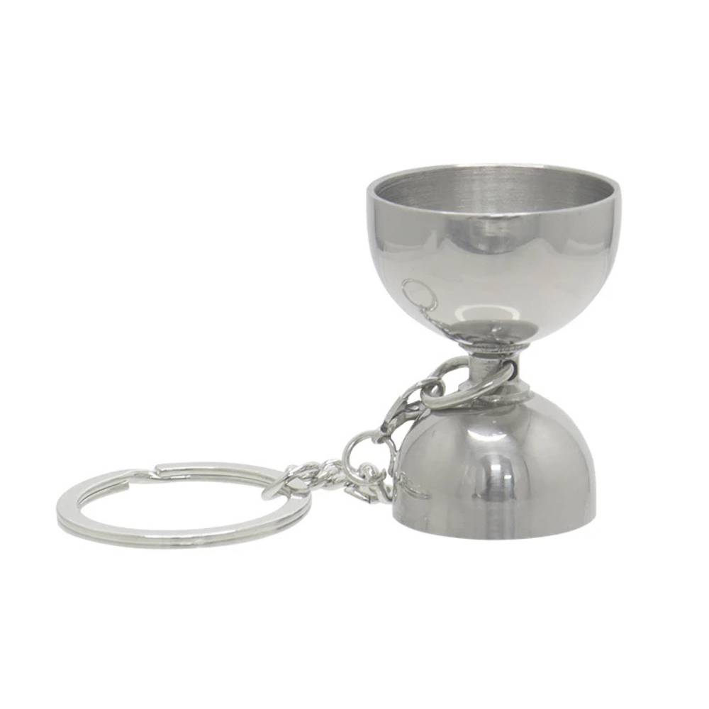 Stainless Steel Keychain Jigger