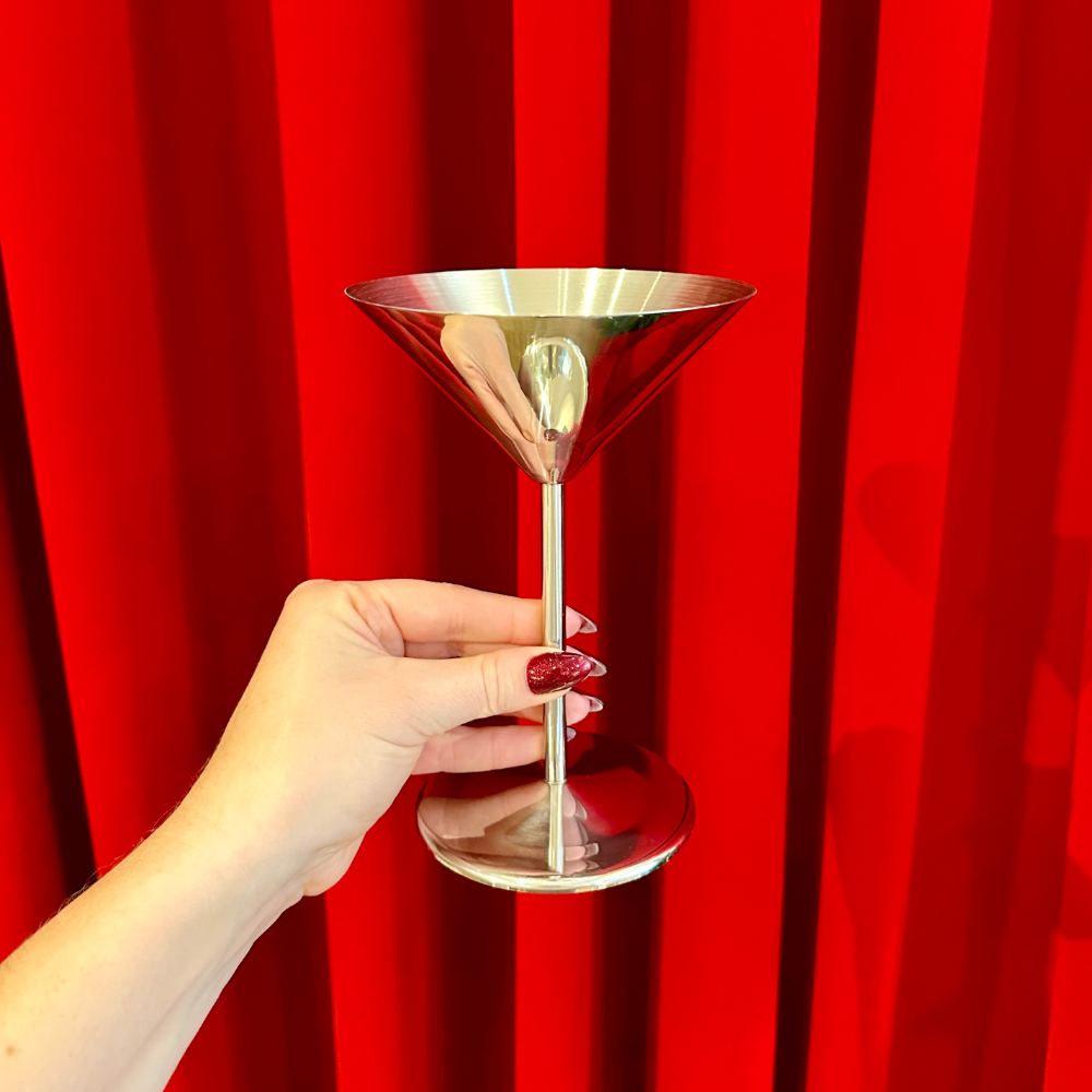 Stainless Steel Martini Glass