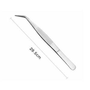 Stainless Steel Slanted Tip Garnish Tweezers