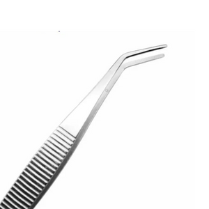 Stainless Steel Slanted Tip Garnish Tweezers