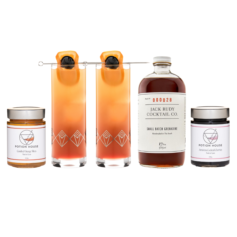 Tequila Sunrise Cocktail Set