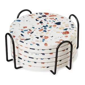 Terrazzo Stoneware Coasters (set of 6)