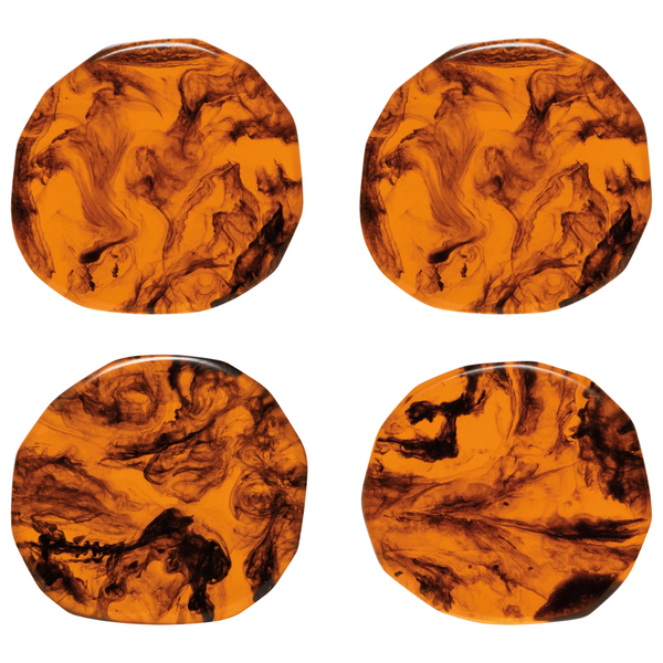 Tortoiseshell Resin Coasters