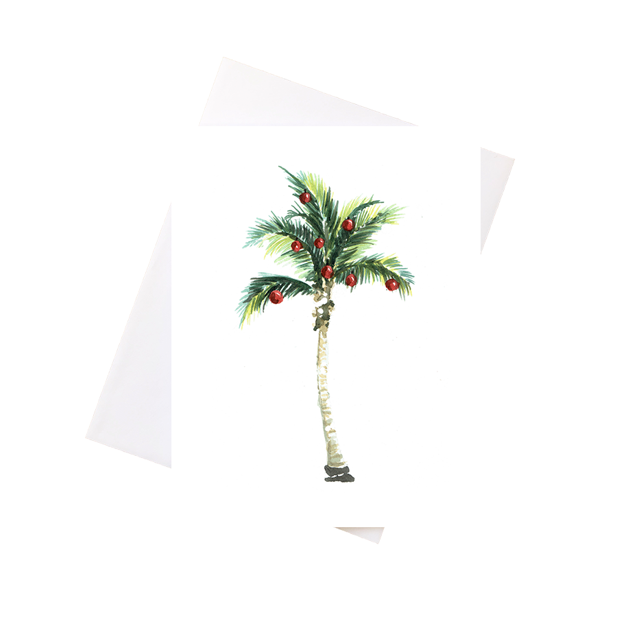 Holiday Palm Tree Greeting Card