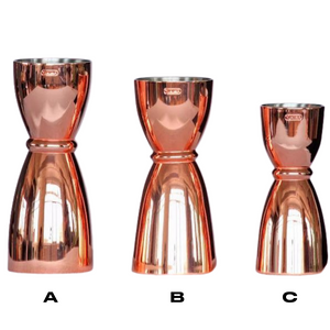 Copper Japanese Cup Jigger - available in 3 sizes