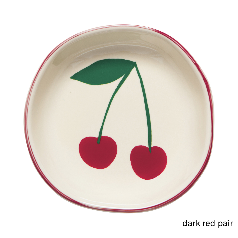 Very Cherry Garnish Bowl (Dark Red Pair)