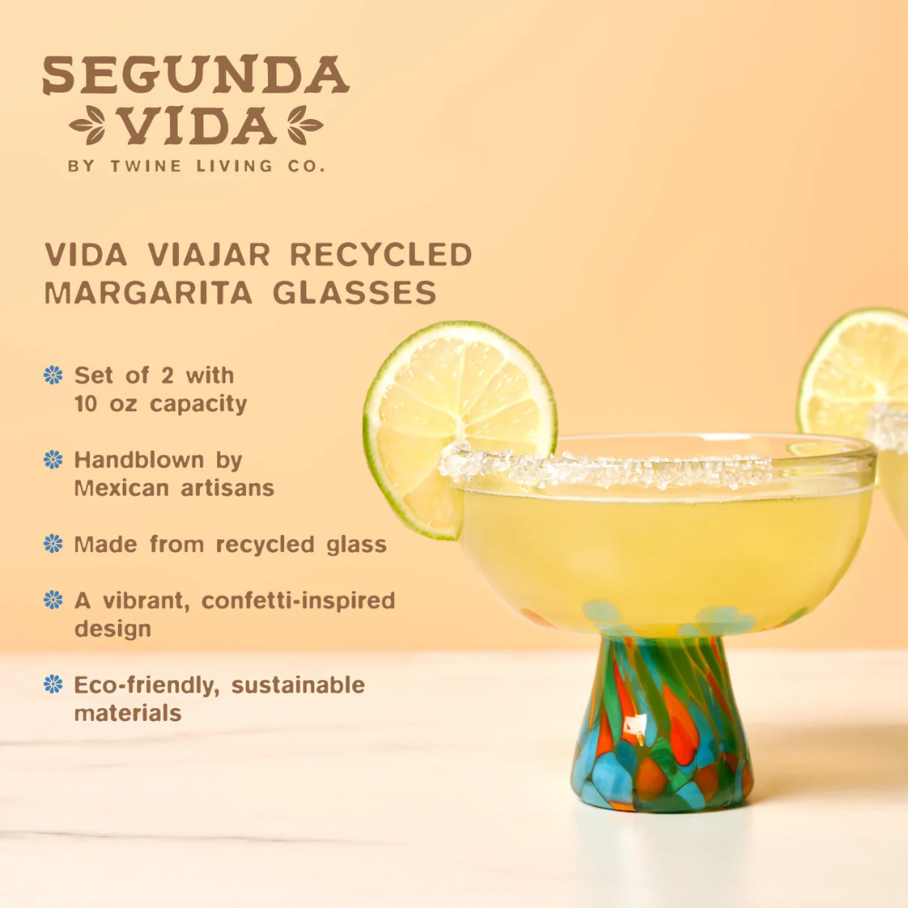 Viajar Margarita Glasses (Set of 2)