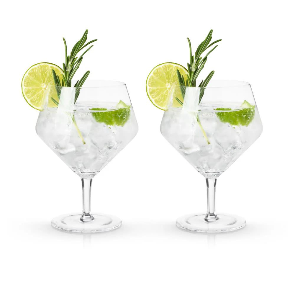 Viski Raye Gin & Tonic Glasses (set of 2)