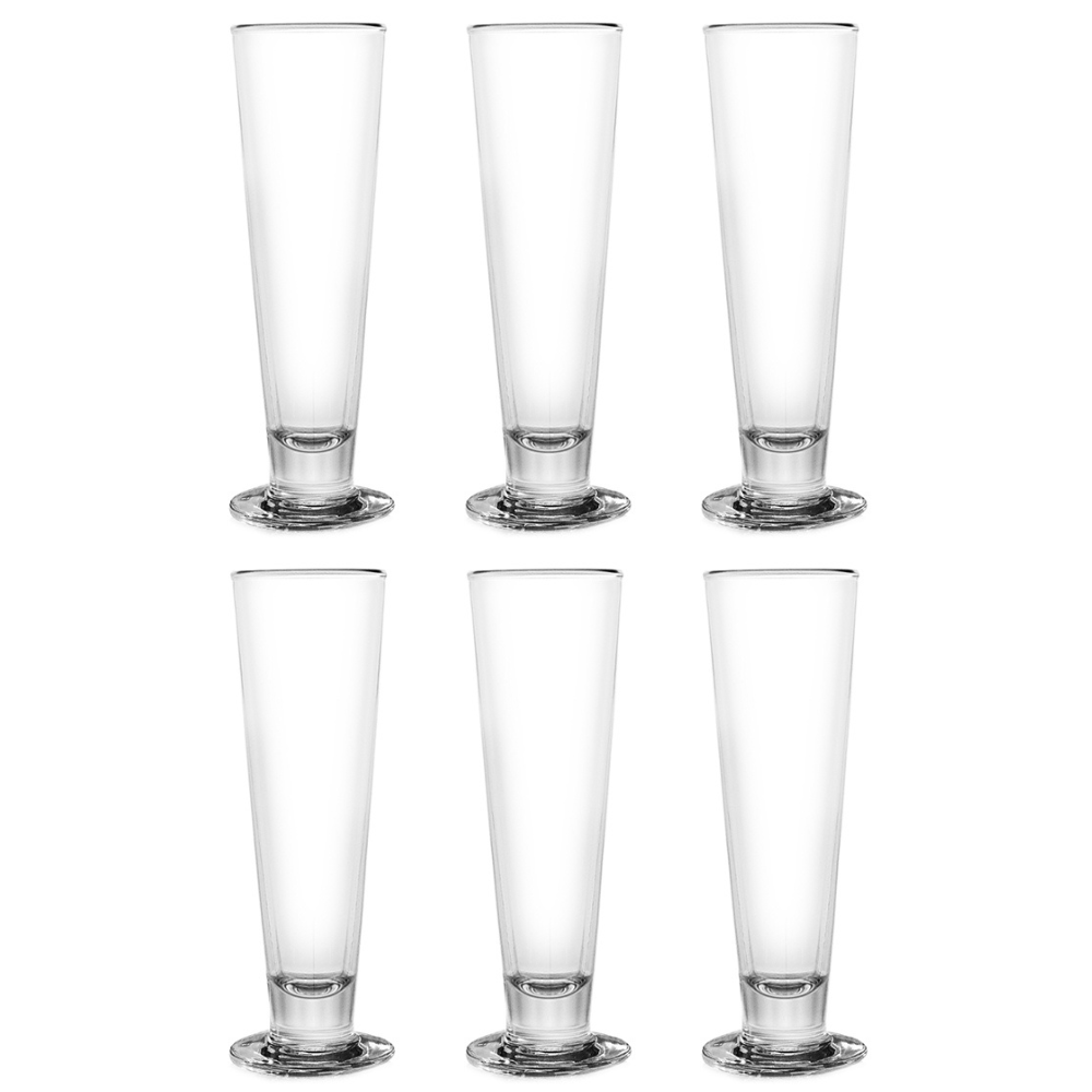 Viva Footed Pilsner Glass set of 6