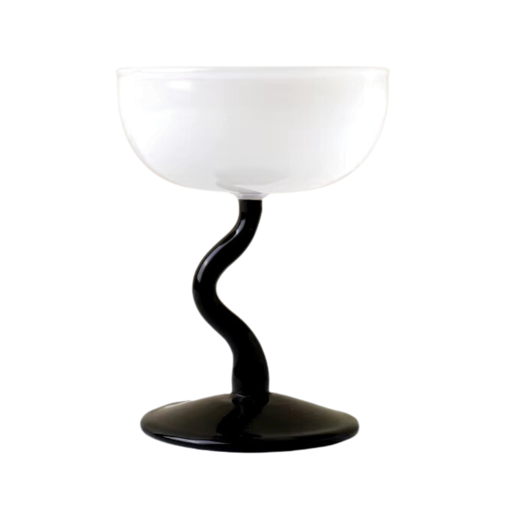 Wavy Stem Coupe (Black & White)