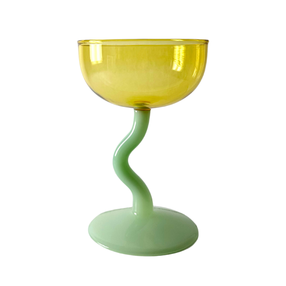 Wavy Stem Coupe (Sage & Amber)