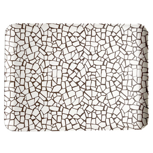 Xenia Taler Large Tray (Crackle Brown)