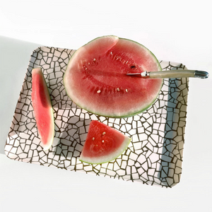 Xenia Taler Large Tray (Crackle Brown)