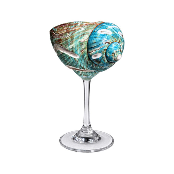 Etched Jade Cocktail Shell