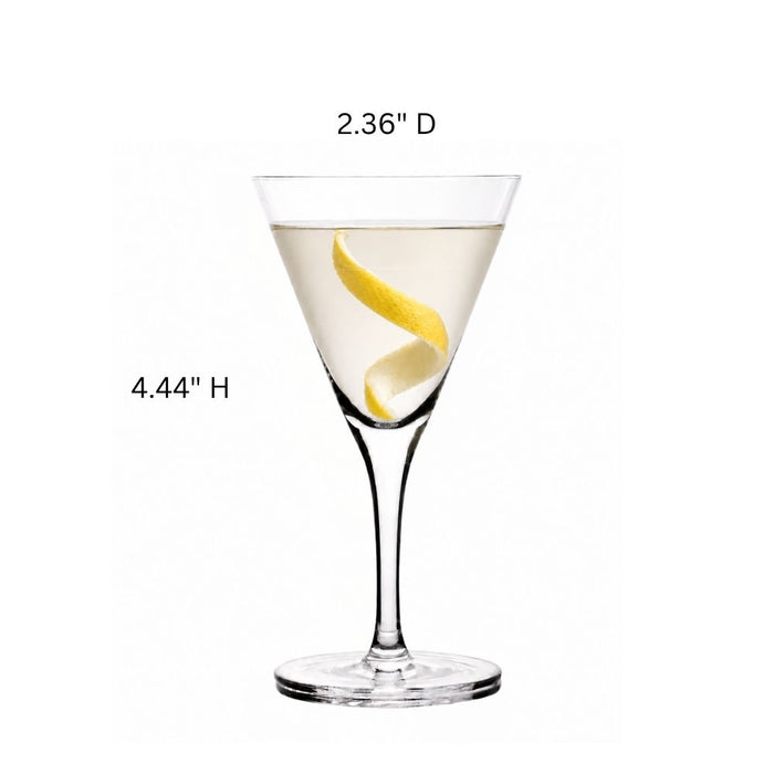 Short Mini Martini with a lemon twist