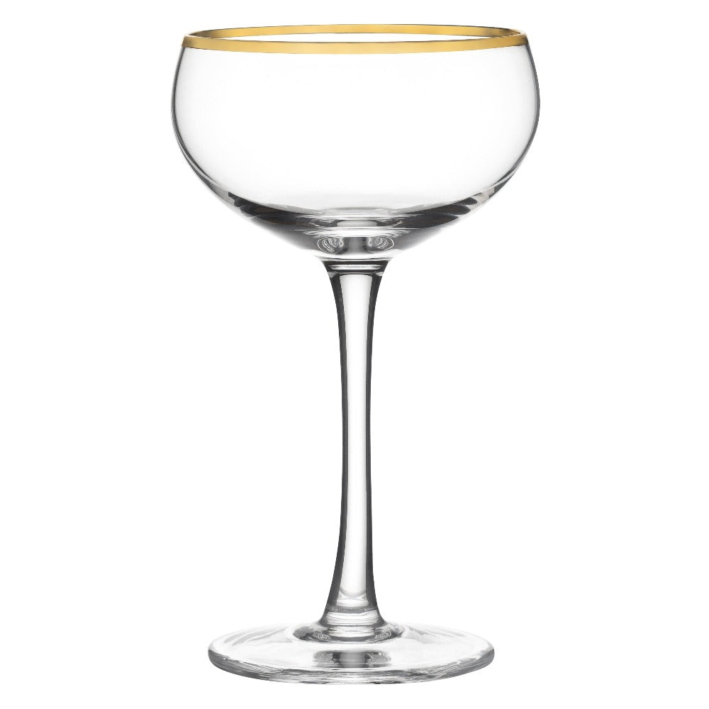 Bulk Cleo Gold Rim Coupe (Case of 24) | Cocktail Emporium