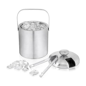 Stainless Steel Ice Bucket with Tongs