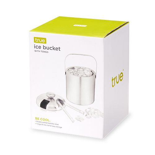 Stainless Steel Ice Bucket with Tongs