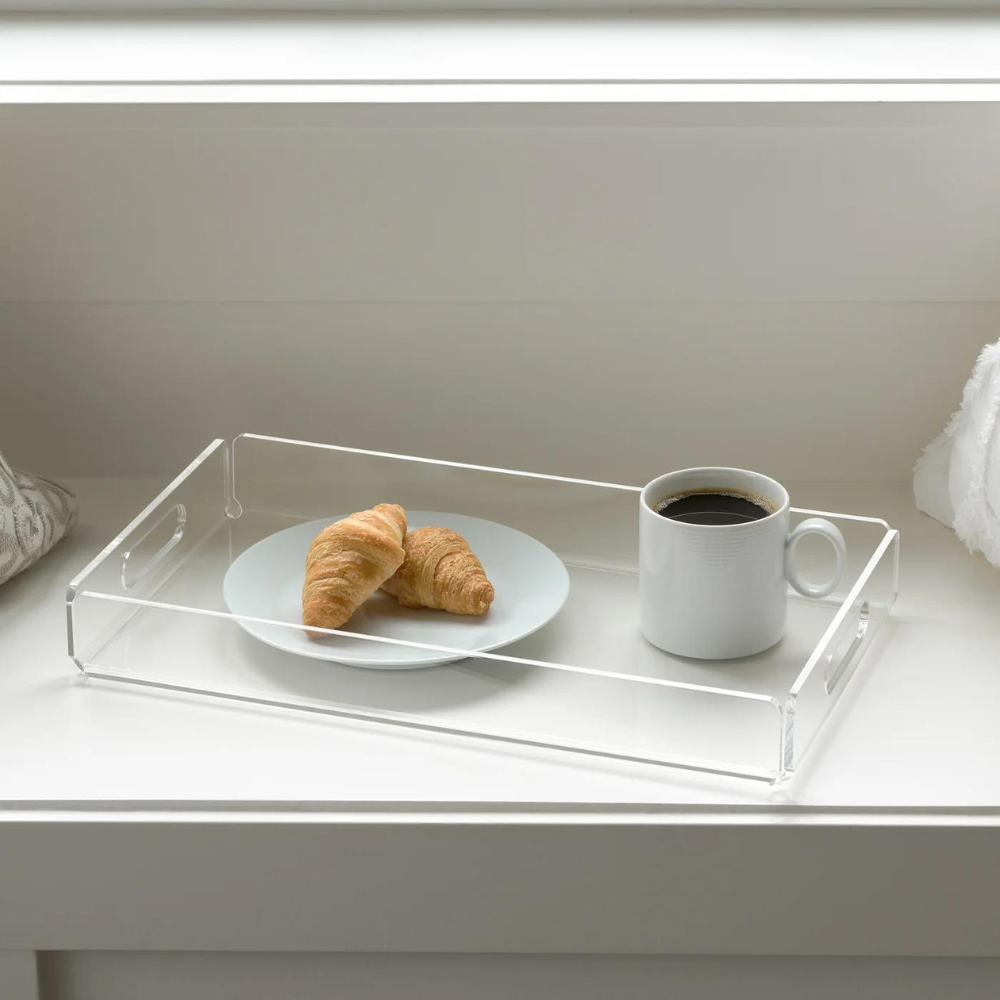 Lucite Acrylic Rectangular Tray