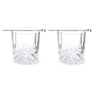 Whiskey Glass Set with Cocktail Picks